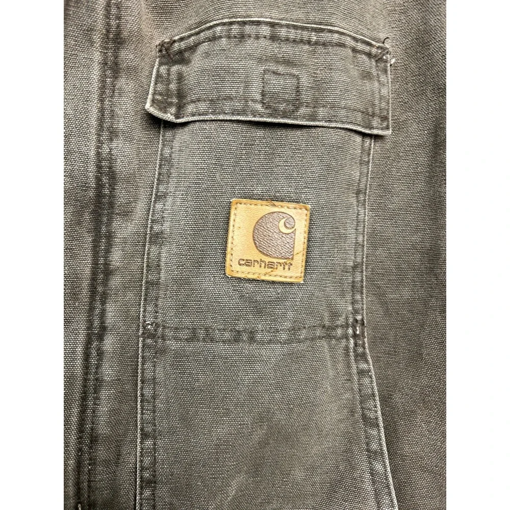 Vtg Carhartt Jacket Mens 2XL XXL Brown Duck Canvas Quilt Lined Chore Coat C26CHT - Picture 6 of 16